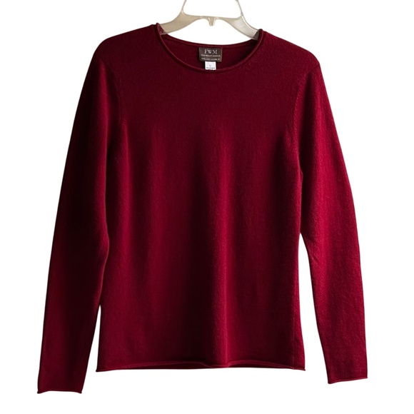 FWM Fenn Wright Manson Crew Neck 2 Ply Cashmere Sweater Large - Picture 1 of 3